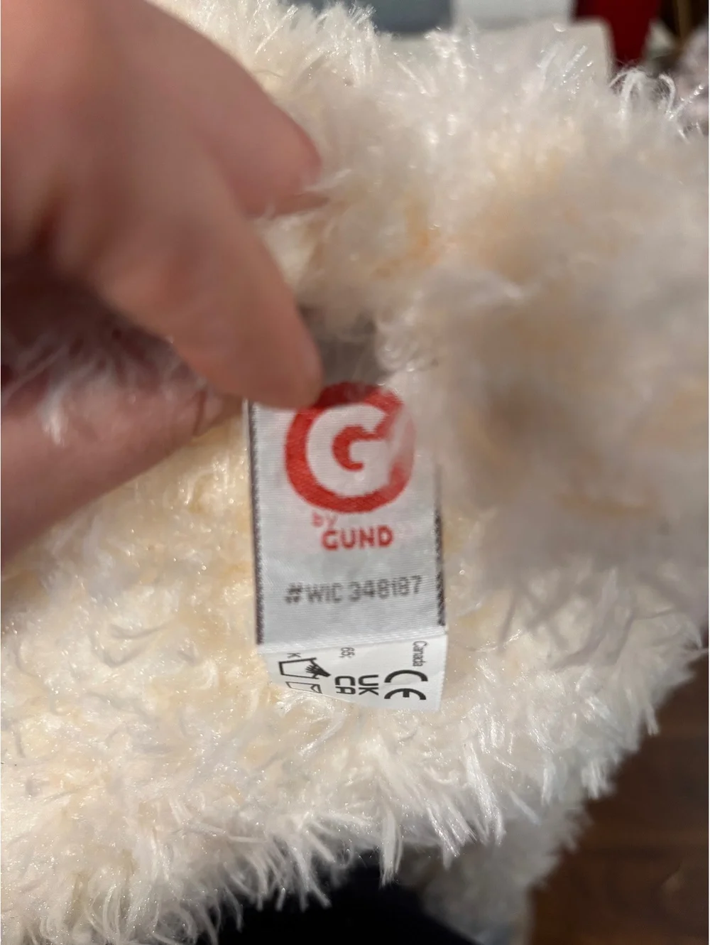 Gund Cream Shaggy Teddy Bear (NWT)